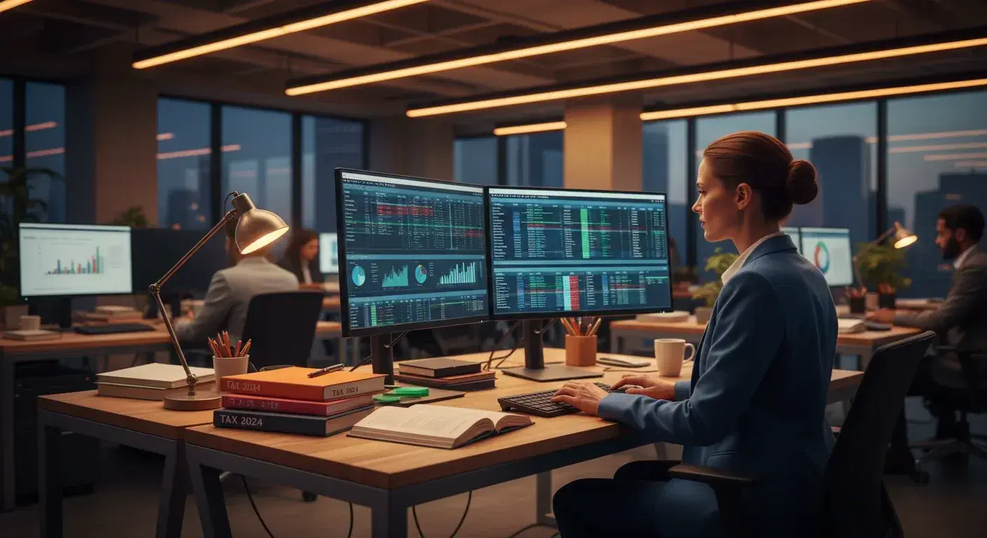 Accounting professional at work