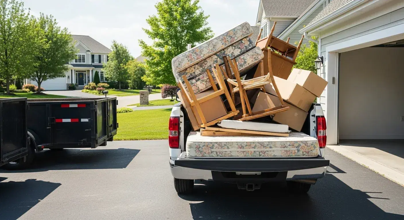 Junk Removal & Hauling professional at work