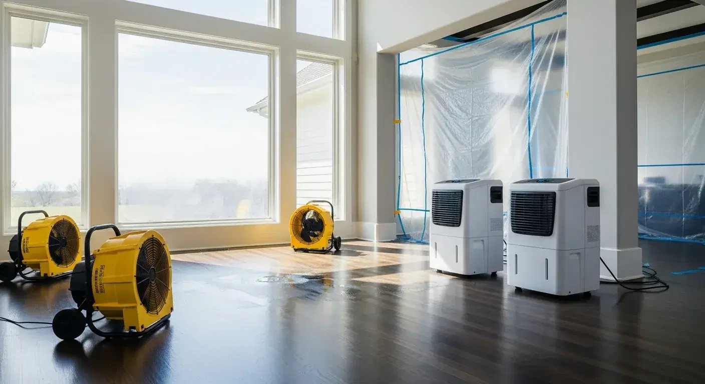 Water, Fire & Mold Restoration professional at work